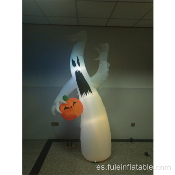 Calabaza fantasma inflable de Halloween para decoración